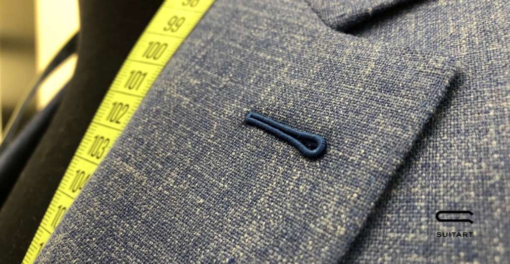 Massanzug mit handgemachten Knopflöchern 